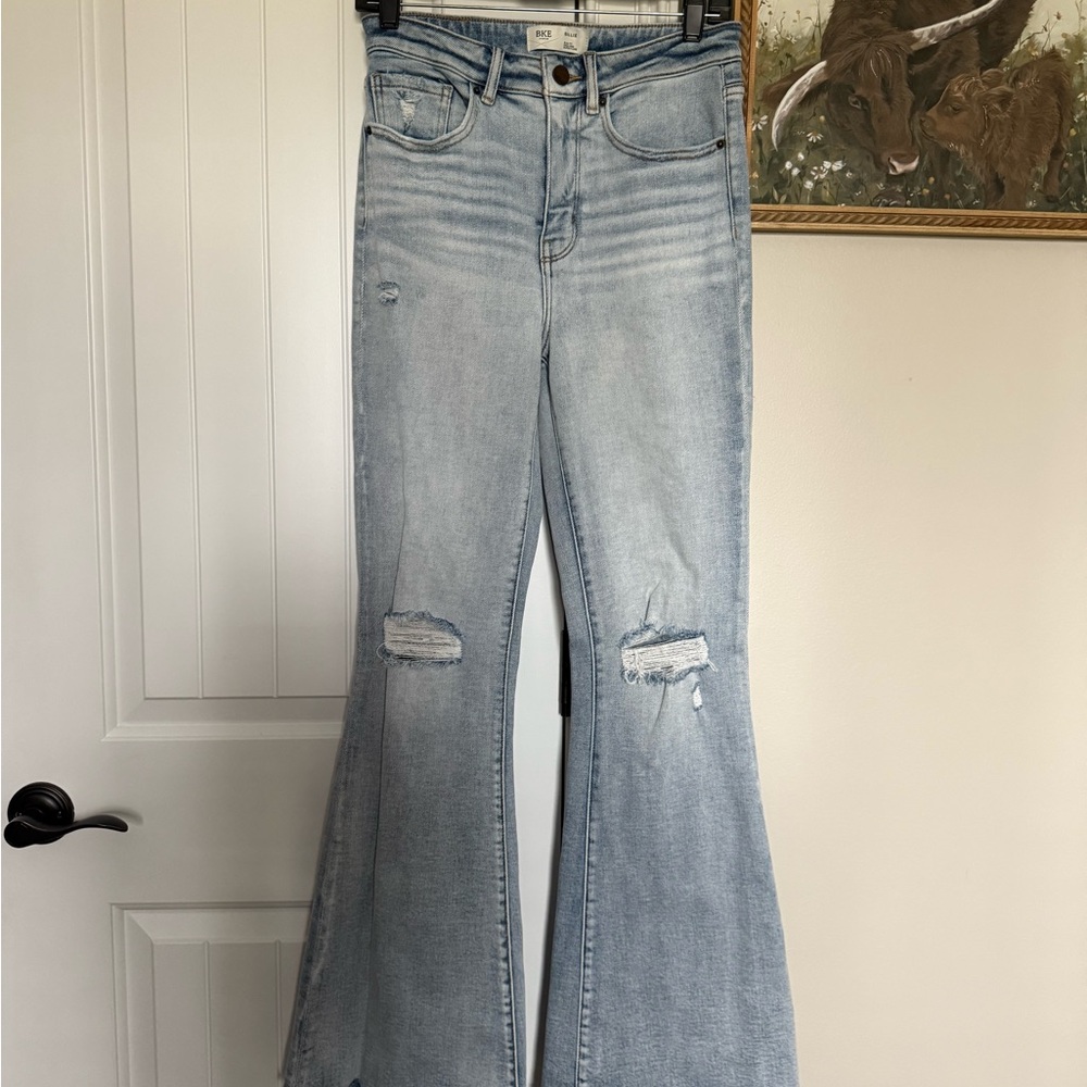 BKE Light Blue Flared Women Jeans